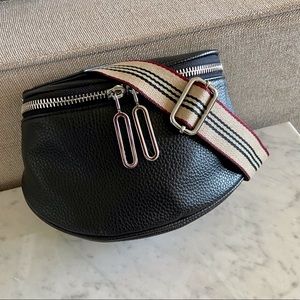Faux leather crossbody bag